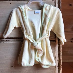Baby Bathrobe in Soft Yellow Color (baby tykes)
